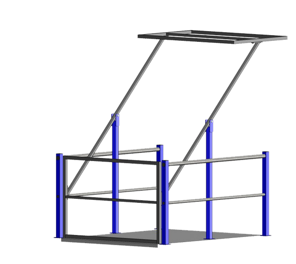Kantelhek 1400mm